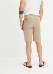 Stretch-Schlupf-Chino-Bermuda mit elastischem Bund, Slim Fit, bpc bonprix collection