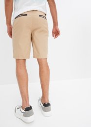 Bermuda chino avec taille partiellement élastiquée, Regular Fit, bpc bonprix collection