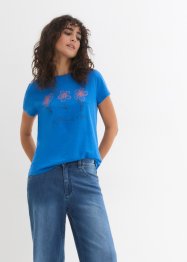 Basic T-Shirt mit Druck (2er Pack), bpc bonprix collection
