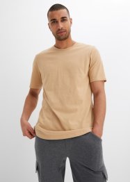 Längeres T-Shirt mit rundem Saum (2er Pack) aus Bio Baumwolle, bpc bonprix collection