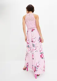 Sommer-Maxikleid mit Blumen-Print und Spitze, bonprix