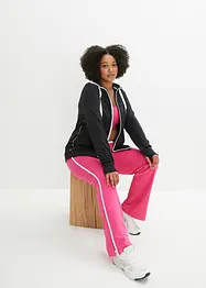 Sweat zippé en coton extensible, bonprix