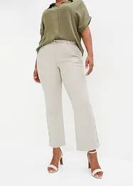 Pantalon stretch 7/8 avec boutons décoratifs, BODYFLIRT