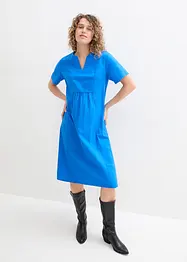 Tunika-Kleid mit Taschen aus Leinen-Baumwoll-Mix, bonprix