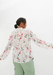 Chiffon-Bluse mit weiten Ärmeln, bonprix