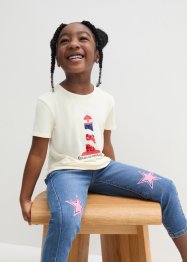 Mädchen Shirt mit Wendepailletten aus Bio-Baumwolle, bpc bonprix collection