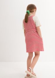 Mädchen Jerseykleid und Shirt (2-tlg. Set) aus Bio-Baumwolle, bonprix