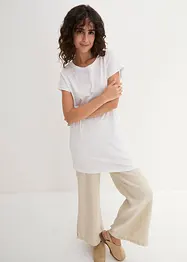 Boxy-Longshirt mit kurzen Ärmeln, bonprix