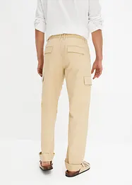 Pantalon cargo en lin majoritaire Regular Fit, Straight, bpc selection