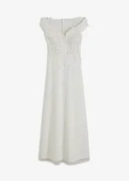 Carmen-Brautkleid mit Spitze, bonprix