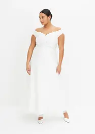 Carmen-Brautkleid mit Spitze, bonprix