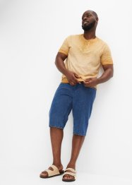 Long-Jeans-Bermuda aus Bio Baumwolle, RAINBOW