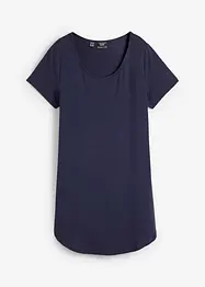 T-shirt long en viscose, manches courtes, bonprix