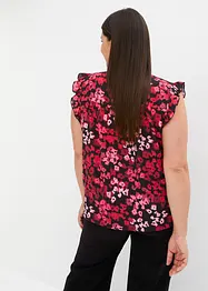 Blouse à lavallière imprimée, bonprix