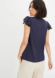 Blouse avec dentelle, bonprix