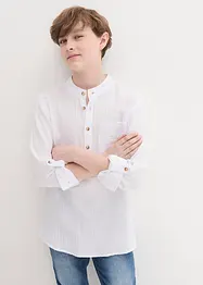 Chemise en mousseline garçon, manches longues, bonprix