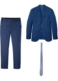 Anzug mit Krawatte (3-tlg.Set), Slim Fit, bonprix