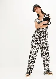 Jersey-Jumpsuit mit kurzem Arm, bonprix