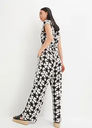 Jersey-Jumpsuit mit kurzem Arm, bonprix