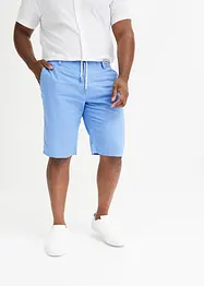 Chino-Bermuda mit Leinen und Bindeband, Regular Fit, bonprix