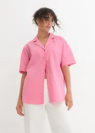 Lockere Oversize-Bluse aus leichtem Leinen-Mix, bonprix