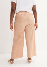 Pantalon taille haute en molleton avec détails cargo, longueur cheville, bpc bonprix collection