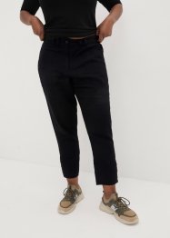 Pantalon en lin avec détails poche et boutons à la base, bpc bonprix collection