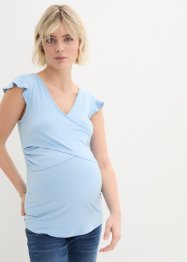 T-shirt de grossesse et d'allaitement à empiècement croisé, bpc bonprix collection