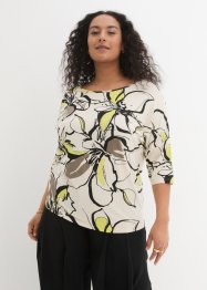 Shirt mit Fledermausärmel und floralem Druck, bpc selection