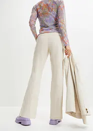 High-Waist-Hose aus Leinen-Viskose-Mix, bonprix