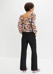 High-Waist-Hose aus Leinen-Viskose-Mix, bonprix