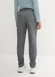 Stretch-Chino mit Bequembund und gekrempeltem Saum, bonprix