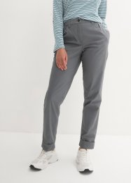 Pantalon chino extensible avec taille confortable et revers, bpc bonprix collection