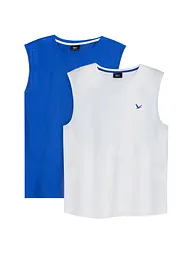 Muskelshirt (2er Pack) aus reiner Bio-Baumwolle, bonprix