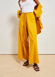 Palazzo-Hose aus luftigem Leinen-Mix, bonprix