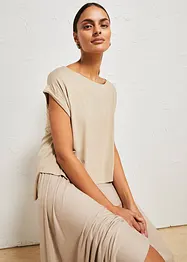 Oversize-Shirt aus fließender Viskose, bonprix