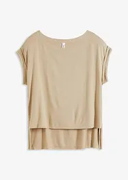 Oversize-Shirt aus fließender Viskose, bonprix