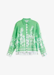 Vokuhila-Bluse aus fließender Viskose, bonprix