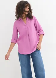 Leinen-Bluse, 3/4-Arm, bonprix