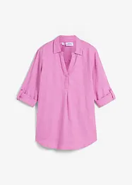 Leinen-Bluse, 3/4-Arm, bonprix