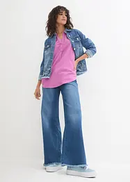 Leinen-Bluse, 3/4-Arm, bonprix