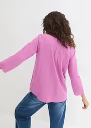Leinen-Bluse, 3/4-Arm, bonprix