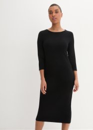Shirt-Kleid mit 3/4-Ärmeln, bpc bonprix collection