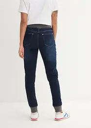 Jean Boyfriend extensible à empiècement taille côtelé, bonprix