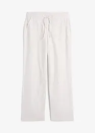 Pantalon large en lin mélangé, bonprix
