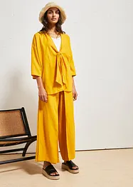 Blouse kimono en lin mélangé, bonprix