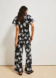 Jumpsuit mit Bindedetail mit Leinen, RAINBOW