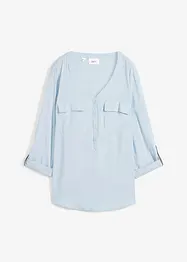 Blouse à col V et manches longues, bonprix