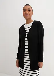 Cardigan léger en maille coton avec fentes, bonprix