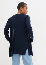 Cardigan léger en maille coton avec fentes, bonprix